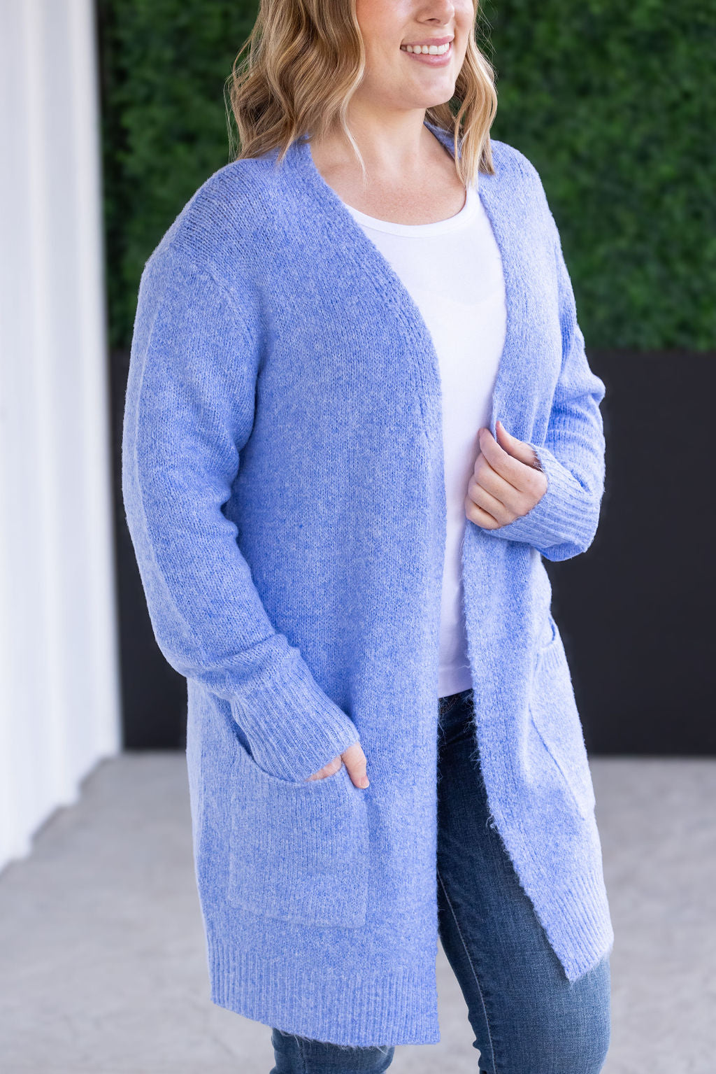 Madison Cozy Cardigan - Blue