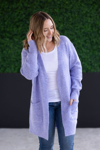 Madison Cozy Cardigan - Lavender-Cardigan- Corner Stone Spa and Salon Boutique in Stoughton, Wisconsin