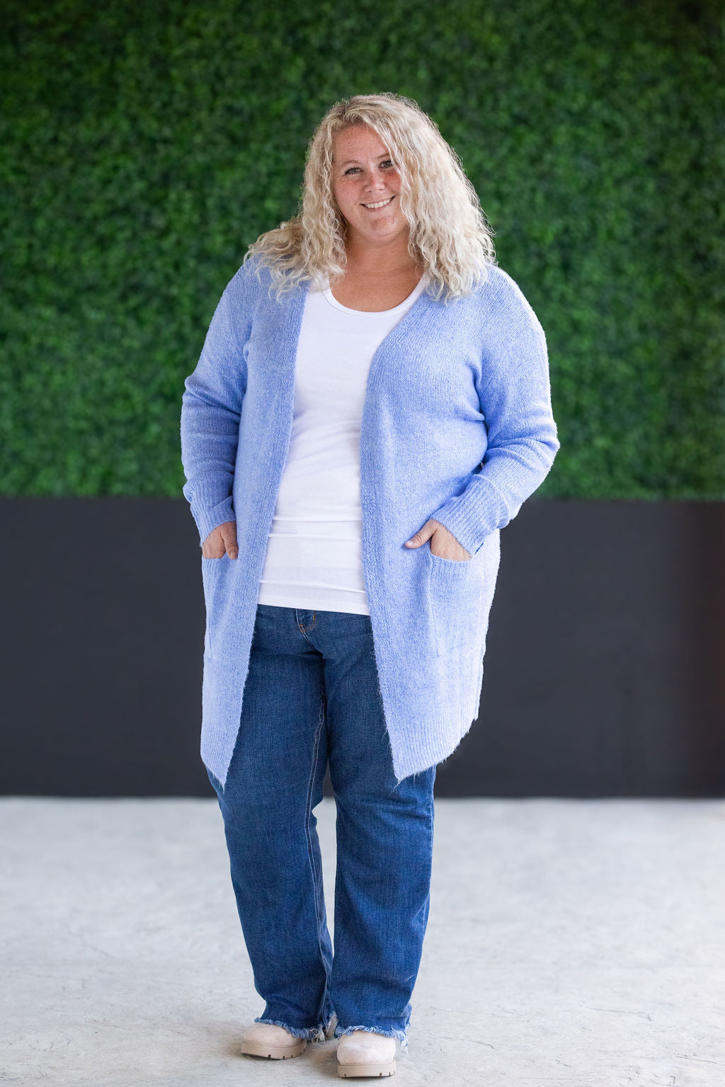 Madison Cozy Cardigan - Blue