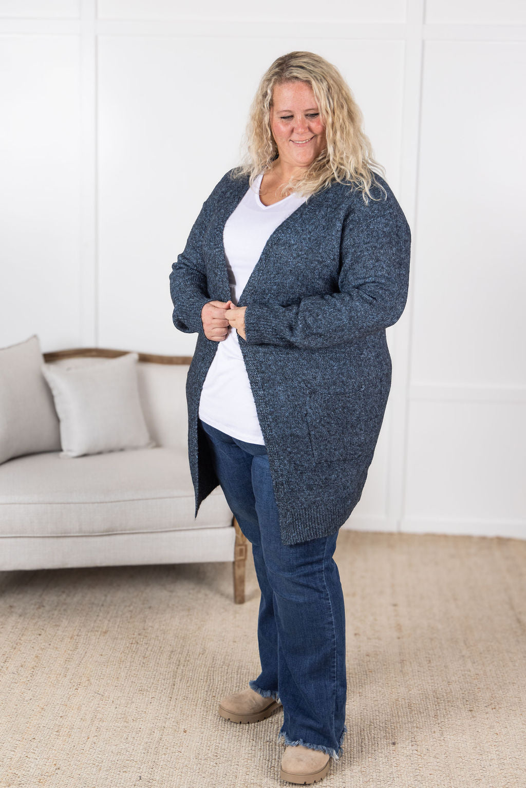 Madison Cozy Cardigan - Midnight Skies- Corner Stone Spa and Salon Boutique in Stoughton, Wisconsin