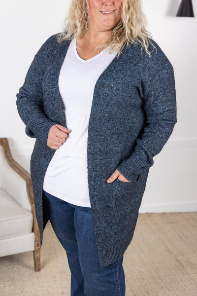 Madison Cozy Cardigan - Midnight Skies- Corner Stone Spa and Salon Boutique in Stoughton, Wisconsin