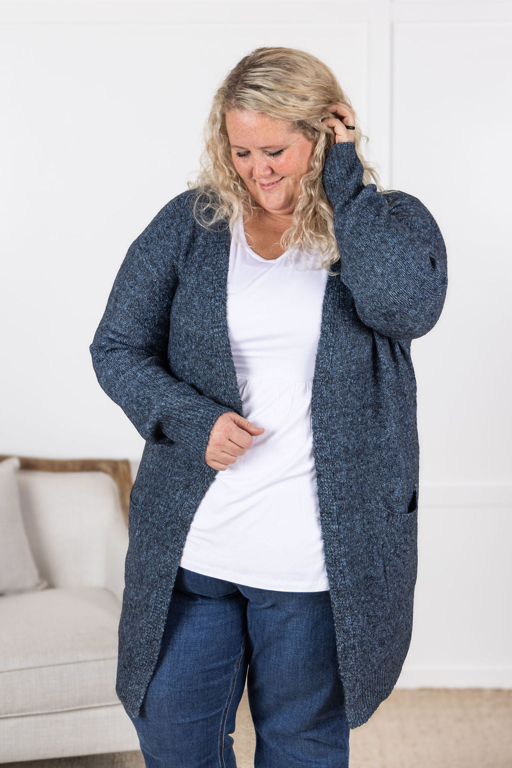 Madison Cozy Cardigan - Midnight Skies- Corner Stone Spa and Salon Boutique in Stoughton, Wisconsin