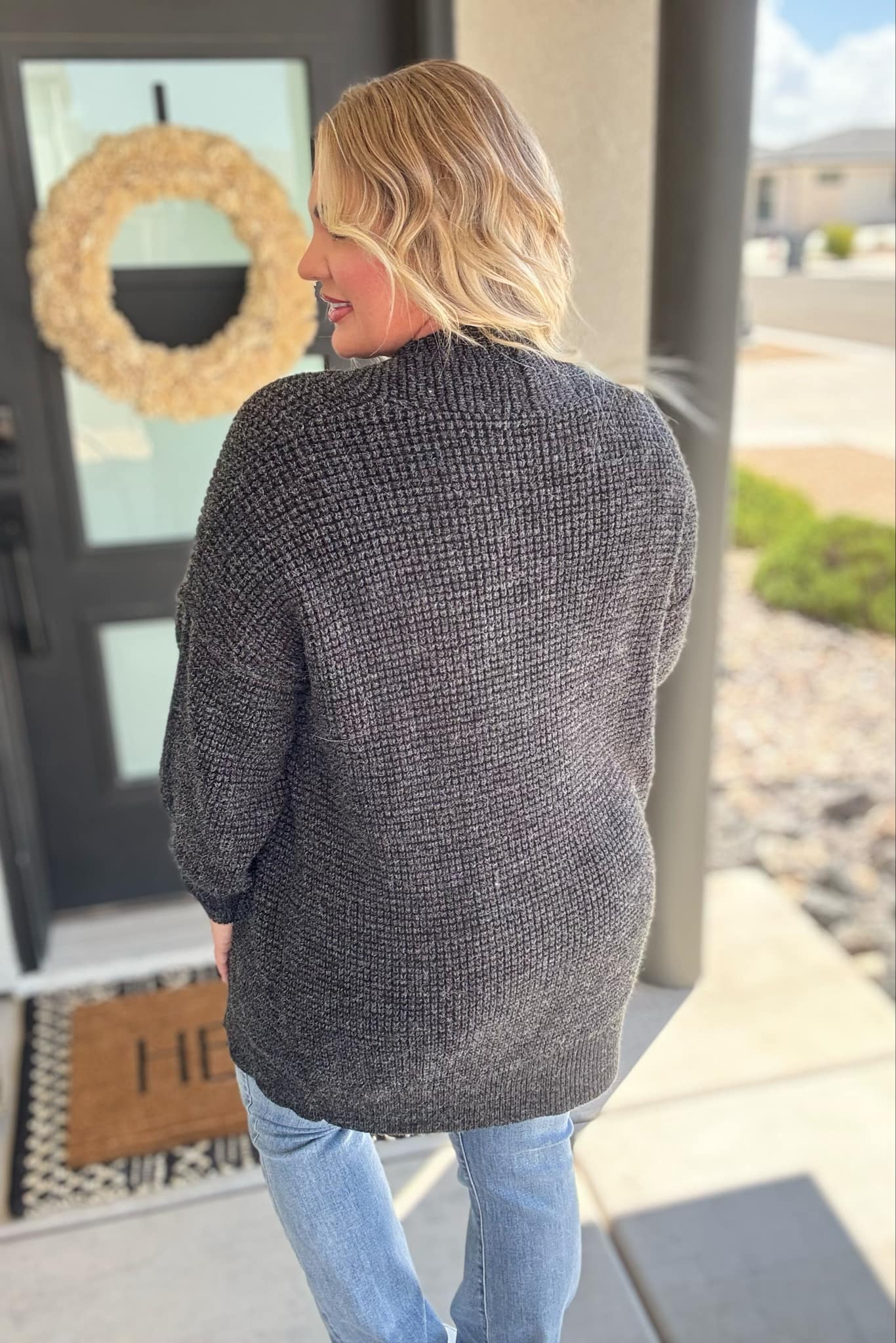 PREORDER: Contrast Trim Knit Cardigan in Four Colors-Womens- Corner Stone Spa and Salon Boutique in Stoughton, Wisconsin