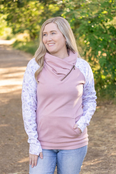 Zoey ZipCowl - Pink and Blush Floral-clothing- Corner Stone Spa and Salon Boutique in Stoughton, Wisconsin