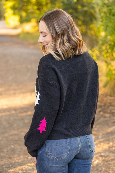 Festive Bright Trees Sweater-Sweater- Corner Stone Spa and Salon Boutique in Stoughton, Wisconsin