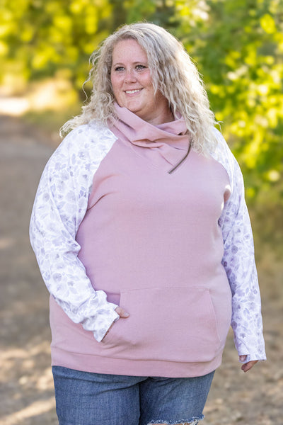 Zoey ZipCowl - Pink and Blush Floral-clothing- Corner Stone Spa and Salon Boutique in Stoughton, Wisconsin