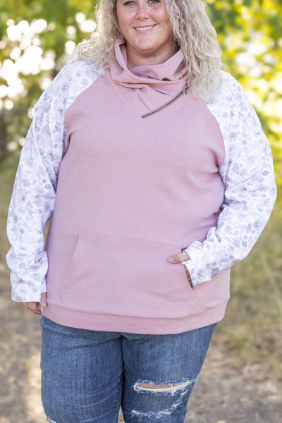 Zoey ZipCowl - Pink and Blush Floral-clothing- Corner Stone Spa and Salon Boutique in Stoughton, Wisconsin