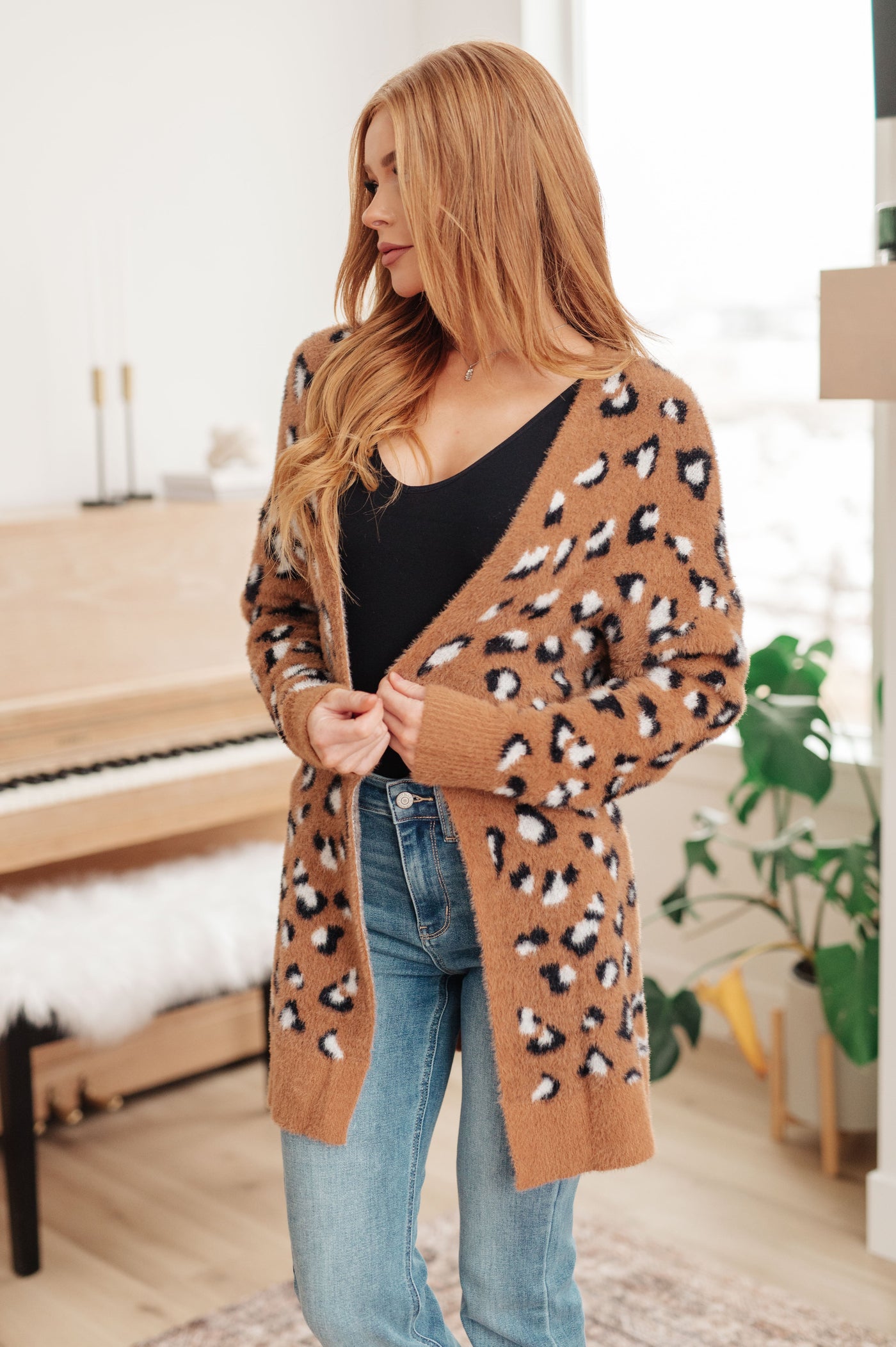 Animal Instinct Longline Cardigan|Corner Stone Spa Boutique-Layers- Corner Stone Spa and Salon Boutique in Stoughton, Wisconsin