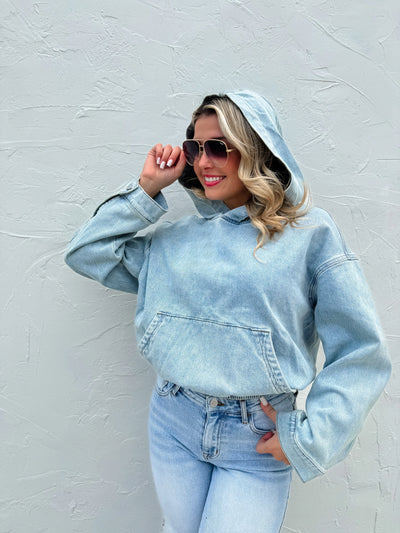 PREORDER: Denim Blues Classic Pullover-Womens- Corner Stone Spa and Salon Boutique in Stoughton, Wisconsin