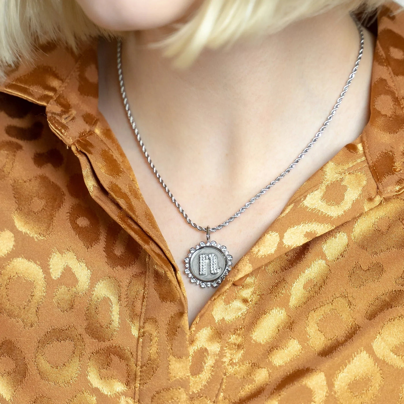 Vintage Coin Initial Charm|Corner Stone Spa Boutique-Charms & Pendants- Corner Stone Spa and Salon Boutique in Stoughton, Wisconsin