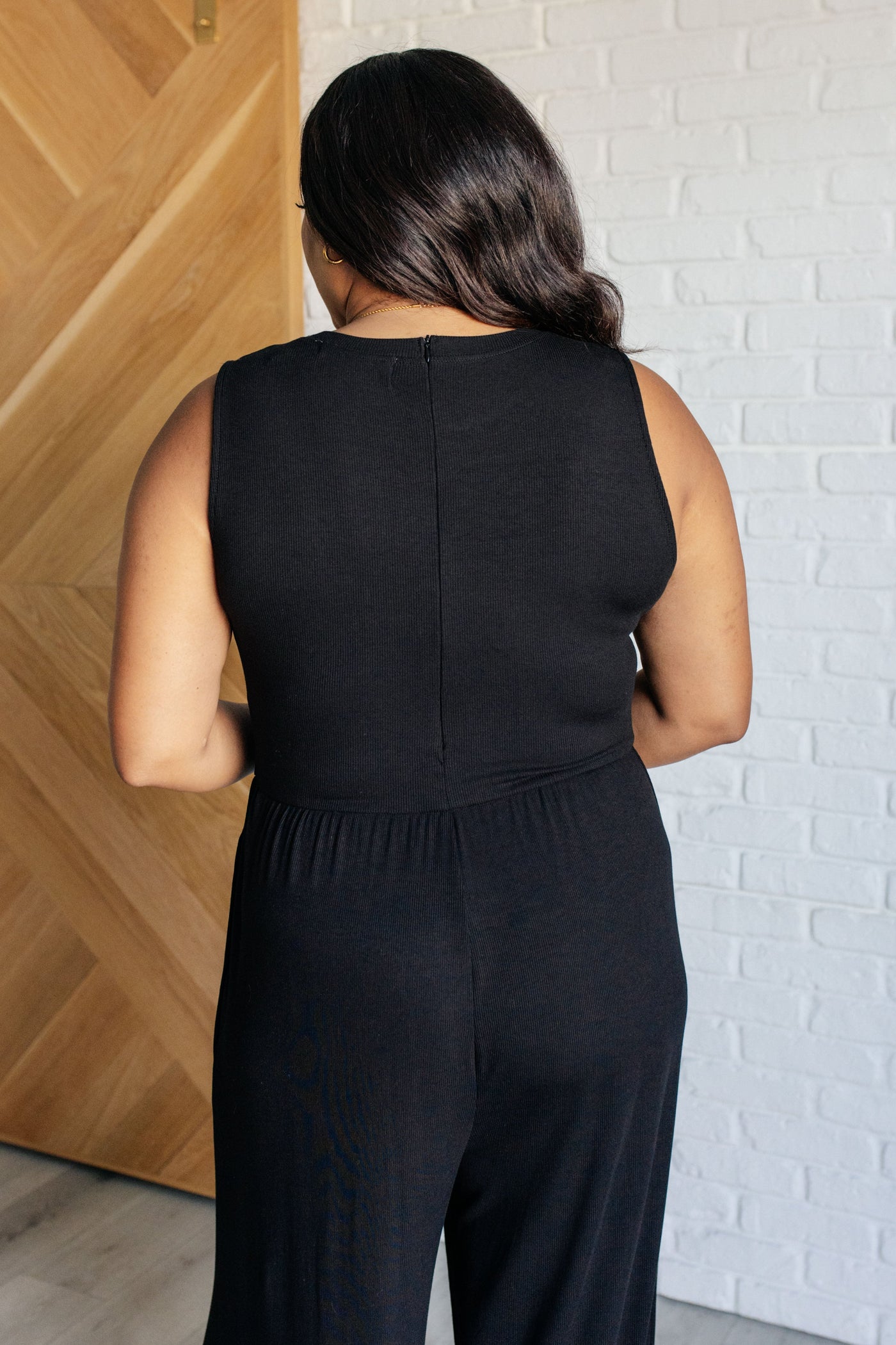 Hilary Wide Leg Jumpsuit in Black|Corner Stone Spa Boutique-Jumpsuits & Rompers- Corner Stone Spa and Salon Boutique in Stoughton, Wisconsin