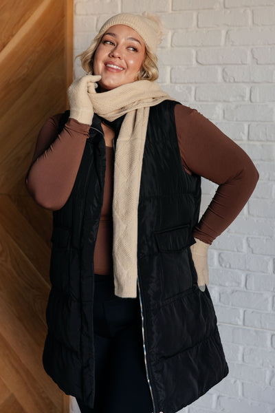 Jane Frost Beanie, Glove, and Scarf Set in Beige|Corner Stone Spa Boutique-Accessories- Corner Stone Spa and Salon Boutique in Stoughton, Wisconsin