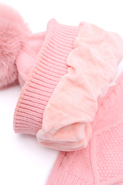 Jane Frost Beanie, Glove, and Scarf Set in Pink|Corner Stone Spa Boutique-Accessories- Corner Stone Spa and Salon Boutique in Stoughton, Wisconsin