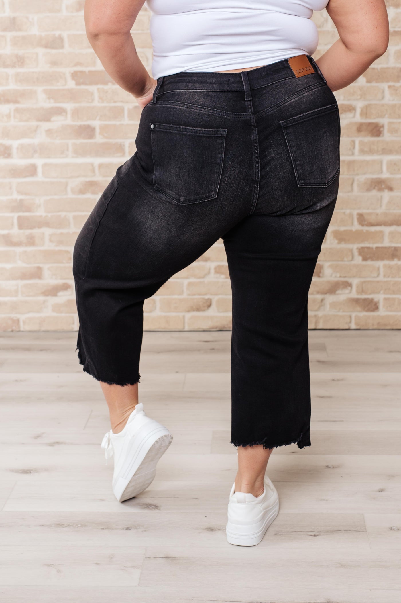Ryan High Rise Button Fly Wide Leg Crop Jeans|Corner Stone Spa Boutique-Womens- Corner Stone Spa and Salon Boutique in Stoughton, Wisconsin