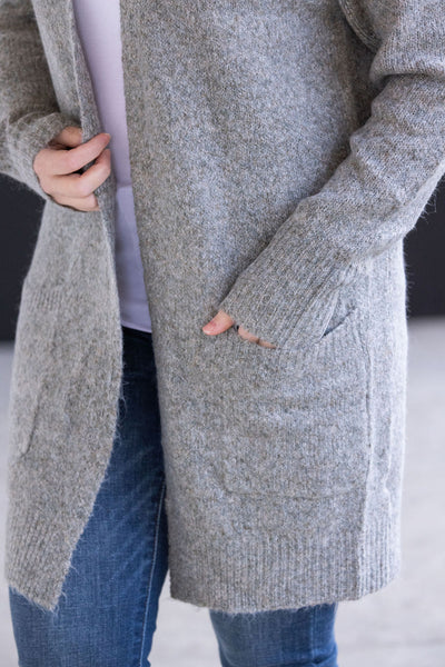 Madison Cozy Cardigan - Stormy Clouds