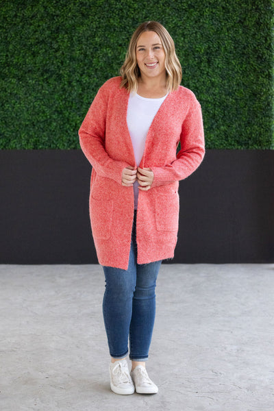 Madison Cozy Cardigan - Cherry Blush- Corner Stone Spa and Salon Boutique in Stoughton, Wisconsin