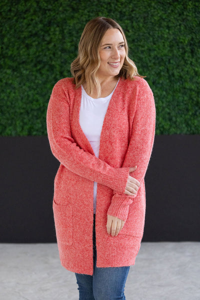 Madison Cozy Cardigan - Cherry Blush- Corner Stone Spa and Salon Boutique in Stoughton, Wisconsin