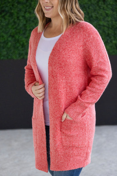 Madison Cozy Cardigan - Cherry Blush- Corner Stone Spa and Salon Boutique in Stoughton, Wisconsin