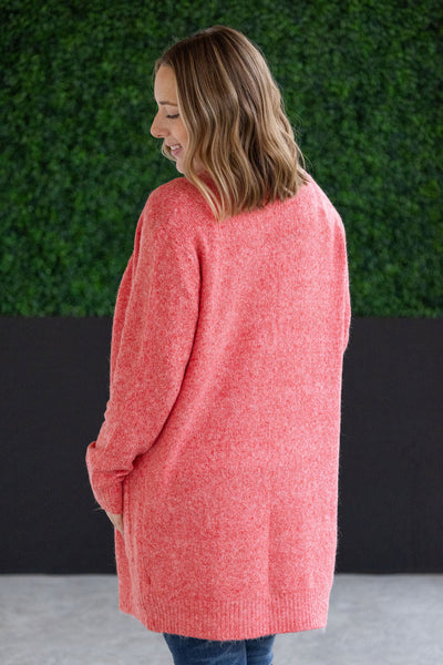 Madison Cozy Cardigan - Cherry Blush- Corner Stone Spa and Salon Boutique in Stoughton, Wisconsin