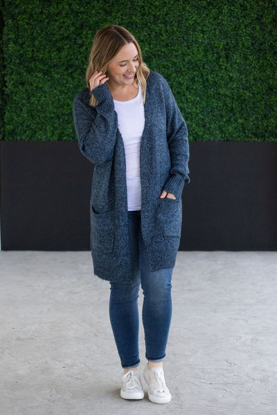 Madison Cozy Cardigan - Midnight Skies- Corner Stone Spa and Salon Boutique in Stoughton, Wisconsin