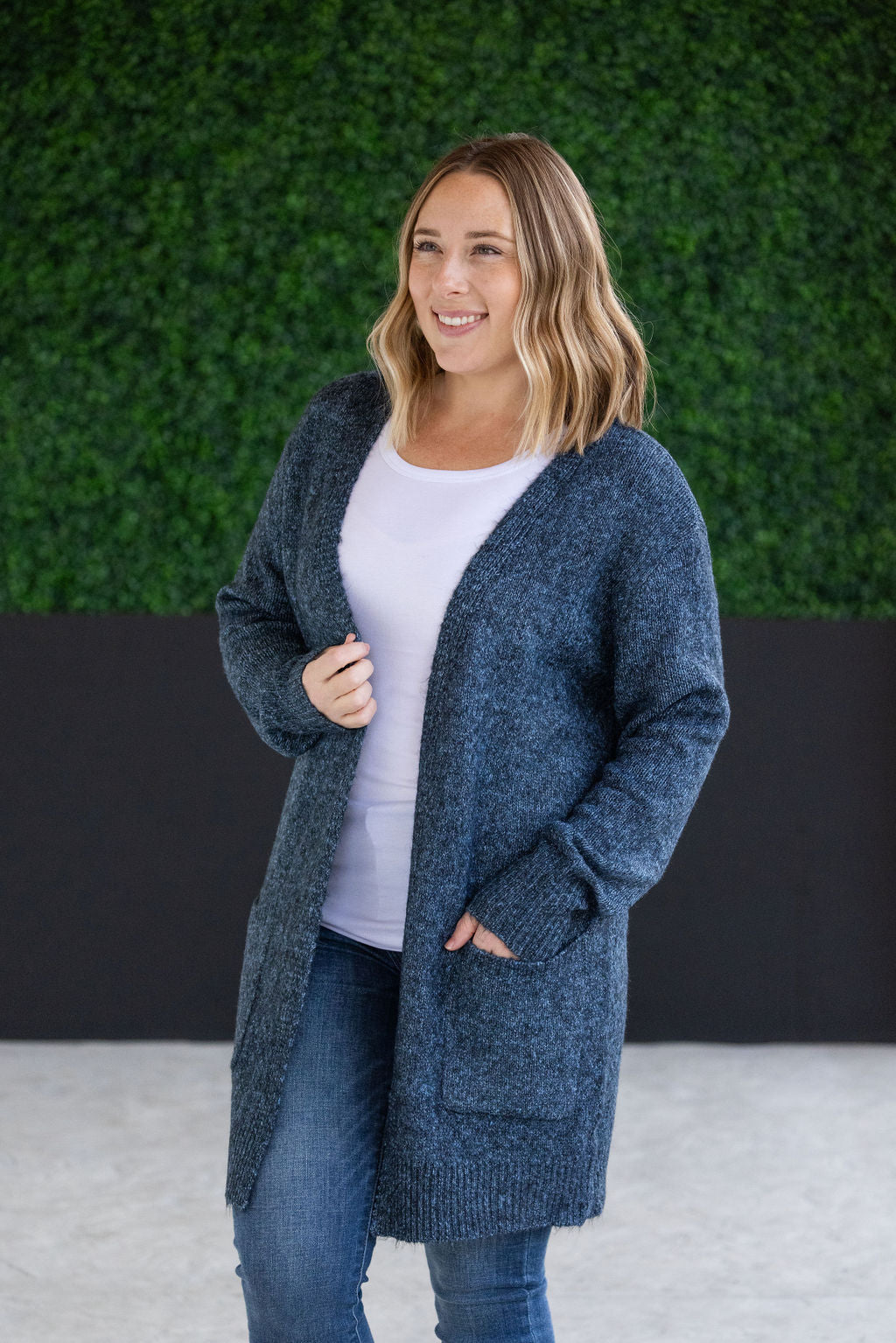 Madison Cozy Cardigan - Midnight Skies- Corner Stone Spa and Salon Boutique in Stoughton, Wisconsin