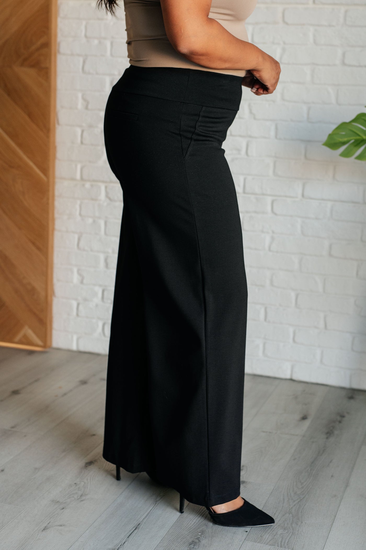 Magic Wide Leg Pants in Black|Corner Stone Spa Boutique-Bottoms- Corner Stone Spa and Salon Boutique in Stoughton, Wisconsin