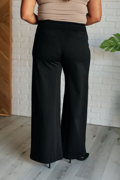 Magic Wide Leg Pants in Black|Corner Stone Spa Boutique-Bottoms- Corner Stone Spa and Salon Boutique in Stoughton, Wisconsin