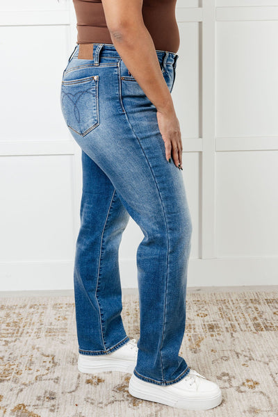 Nivea Vintage Wash Thermal Straight Jeans|Corner Stone Spa Boutique-Denim- Corner Stone Spa and Salon Boutique in Stoughton, Wisconsin