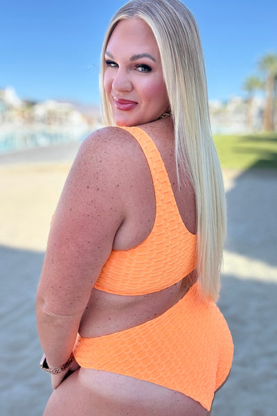 Oh So Orange Swim Top|Corner Stone Spa Boutique-Swimwear- Corner Stone Spa and Salon Boutique in Stoughton, Wisconsin