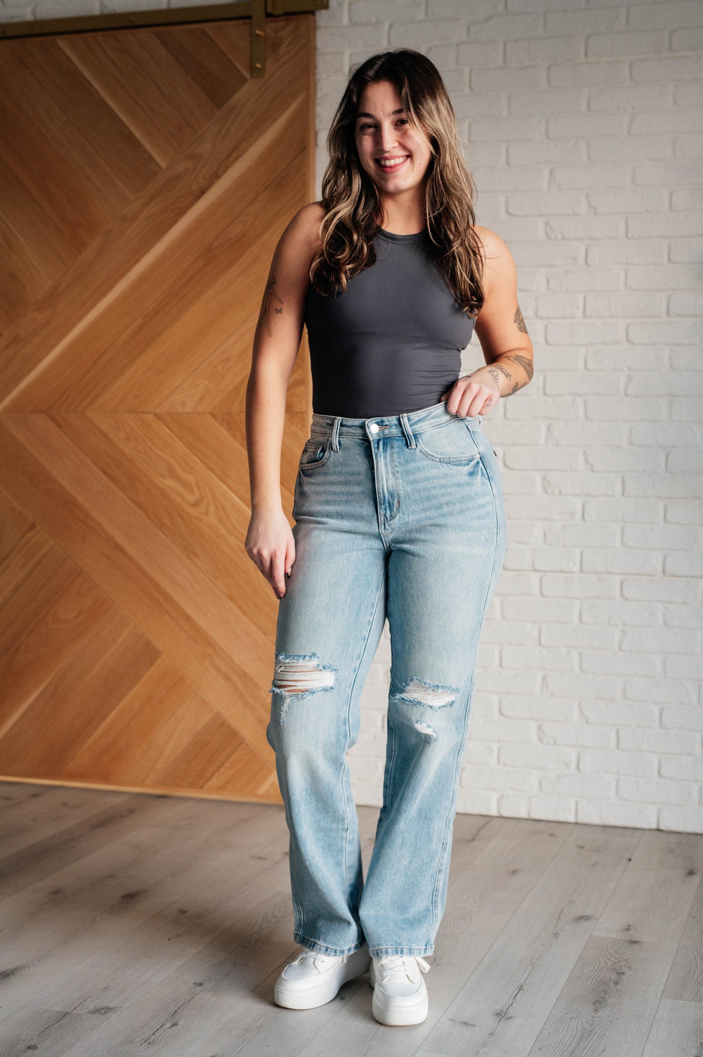 Patricia High Rise Rigid Magic 90's Straight Jeans|Corner Stone Spa Boutique-Womens- Corner Stone Spa and Salon Boutique in Stoughton, Wisconsin