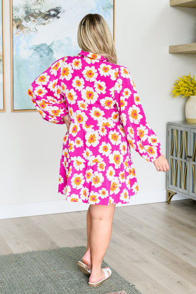 Magnificently Mod Floral Shirt Dress|Corner Stone Spa Boutique-Womens- Corner Stone Spa and Salon Boutique in Stoughton, Wisconsin