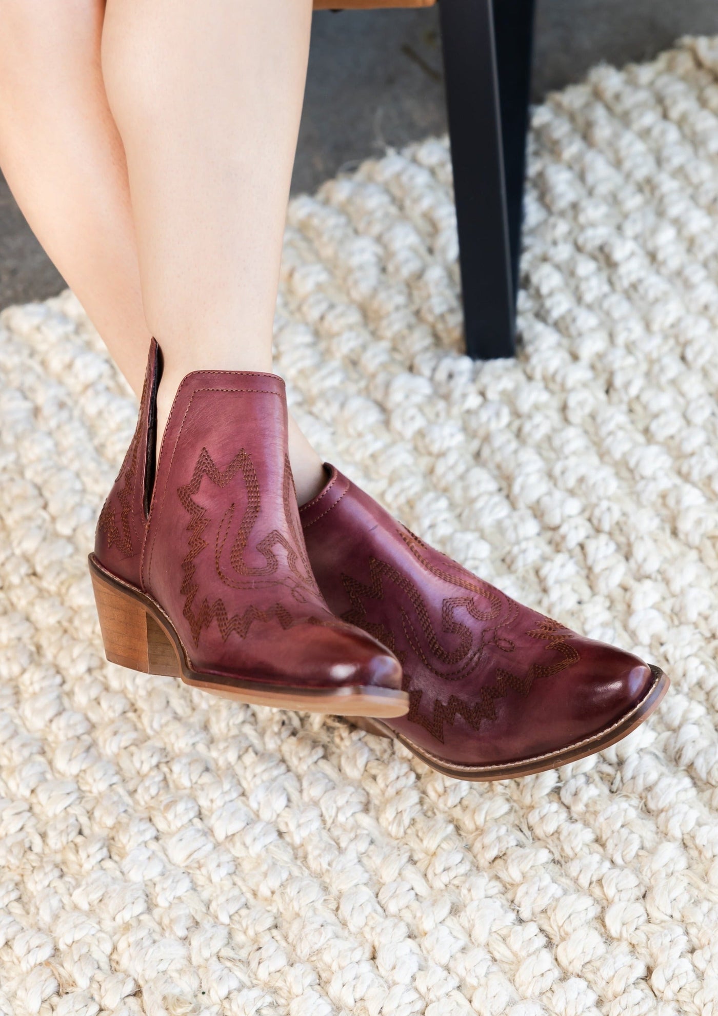 Kickin' Booties in Burgundy|Corner Stone Spa Boutique-Shoes- Corner Stone Spa and Salon Boutique in Stoughton, Wisconsin