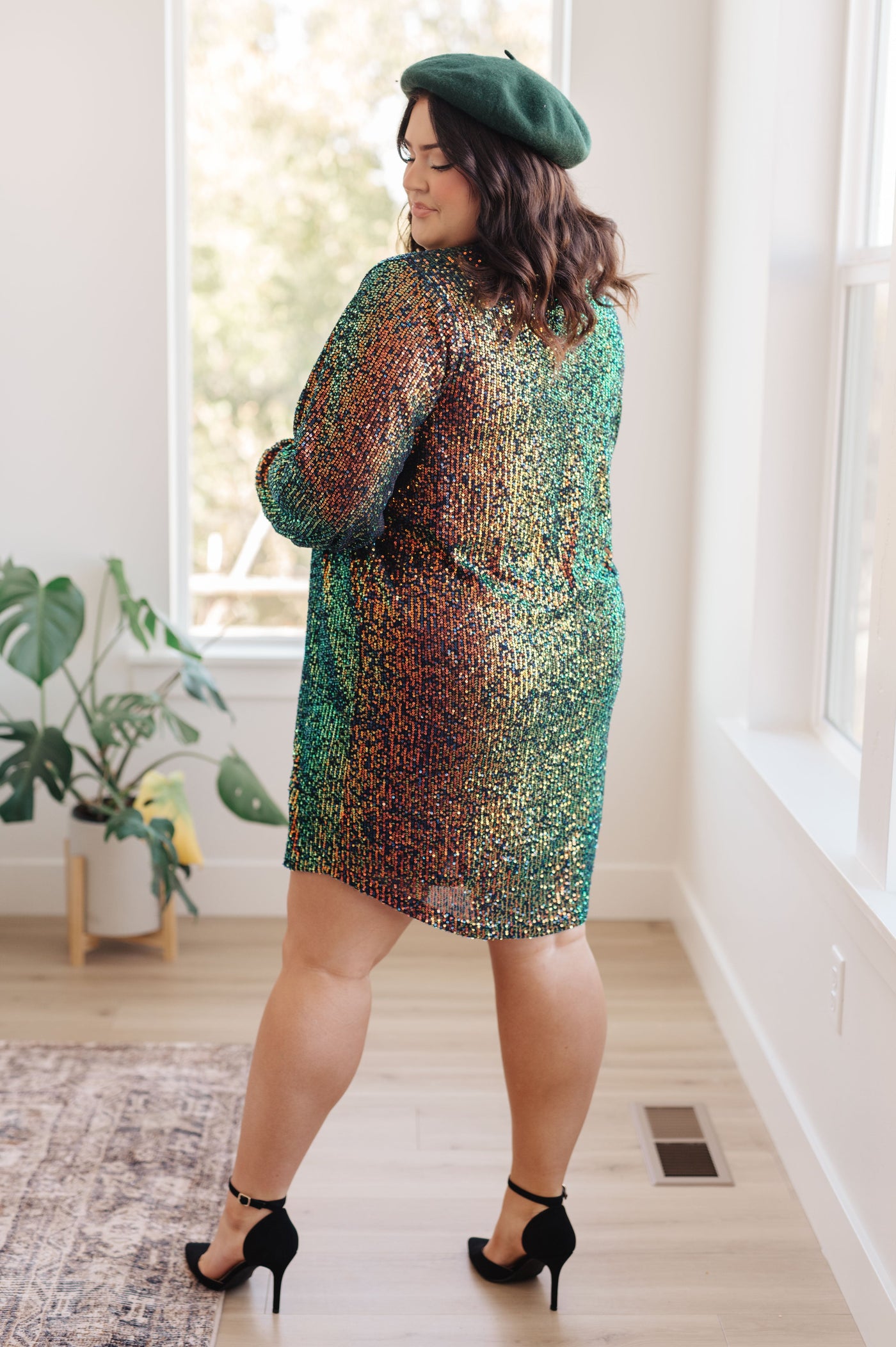 Shimmering Splendor Sequin Shirt Dress|Corner Stone Spa Boutique-Dresses- Corner Stone Spa and Salon Boutique in Stoughton, Wisconsin