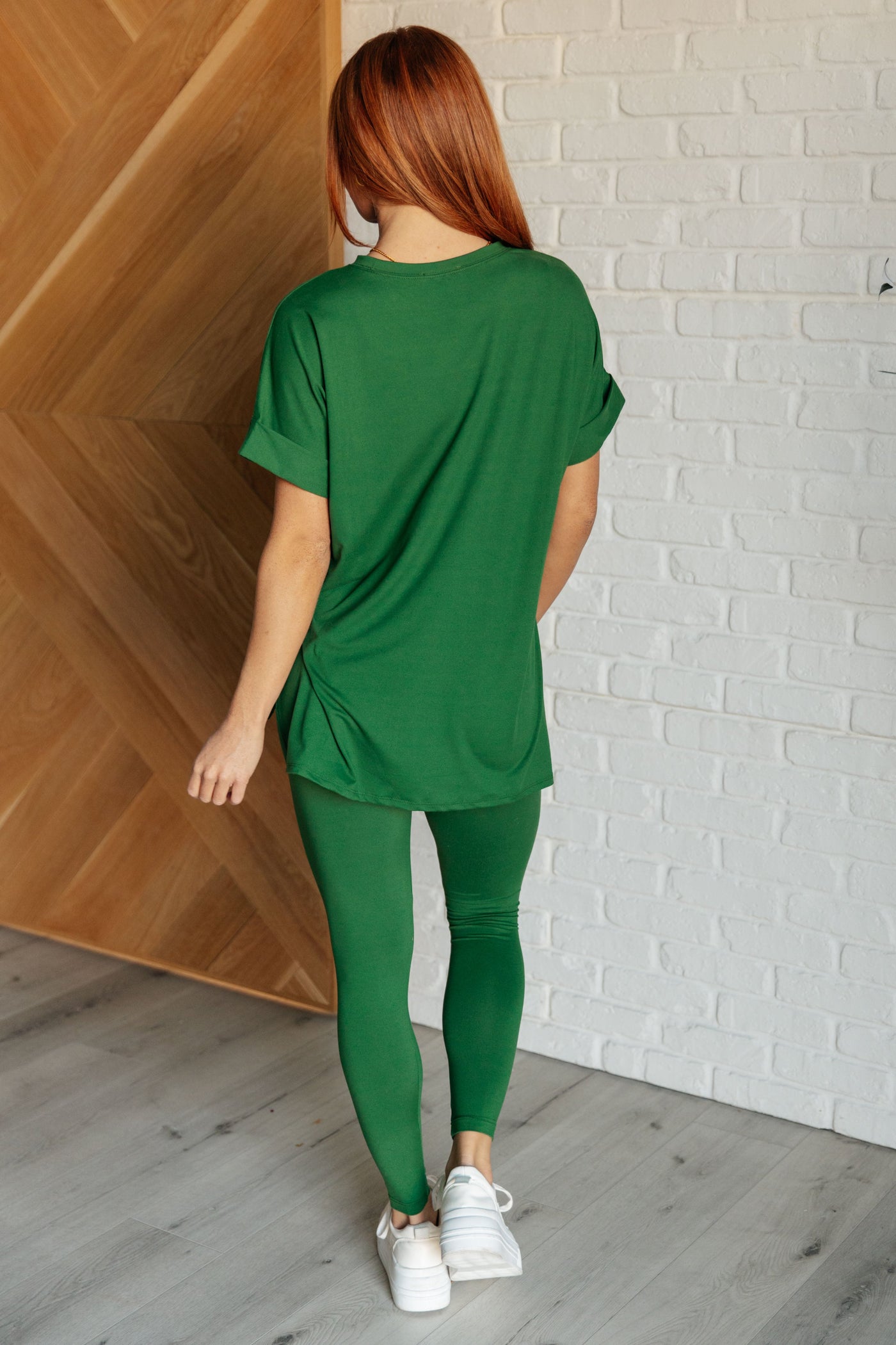 Soft Serve Brushed Microfiber Set in Dark Green|Corner Stone Spa Boutique-Athleisure- Corner Stone Spa and Salon Boutique in Stoughton, Wisconsin