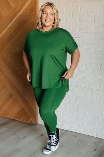 Soft Serve Brushed Microfiber Set in Dark Green|Corner Stone Spa Boutique-Athleisure- Corner Stone Spa and Salon Boutique in Stoughton, Wisconsin