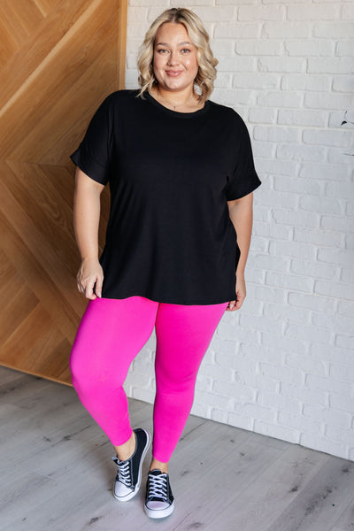 Soft Serve Brushed Microfiber Set in Neon Hot Pink|Corner Stone Spa Boutique-Athleisure- Corner Stone Spa and Salon Boutique in Stoughton, Wisconsin