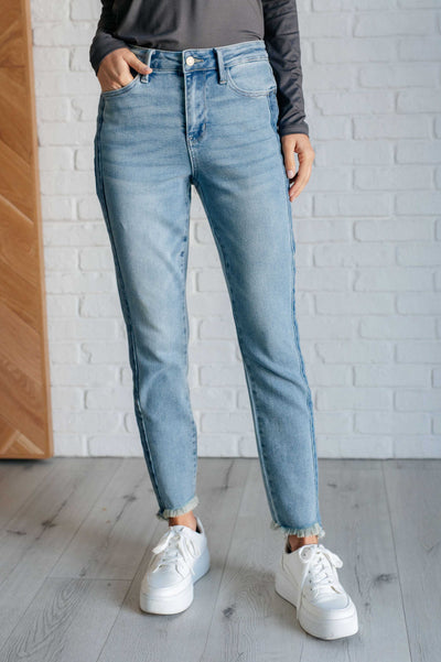 Susan High Rise Side Panel Detail Slim Jeans|Corner Stone Spa Boutique-Denim- Corner Stone Spa and Salon Boutique in Stoughton, Wisconsin