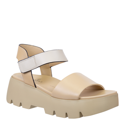 NAKED FEET - ALLOY in BEIGE Platform Sandals-WOMEN FOOTWEAR- Corner Stone Spa and Salon Boutique in Stoughton, Wisconsin