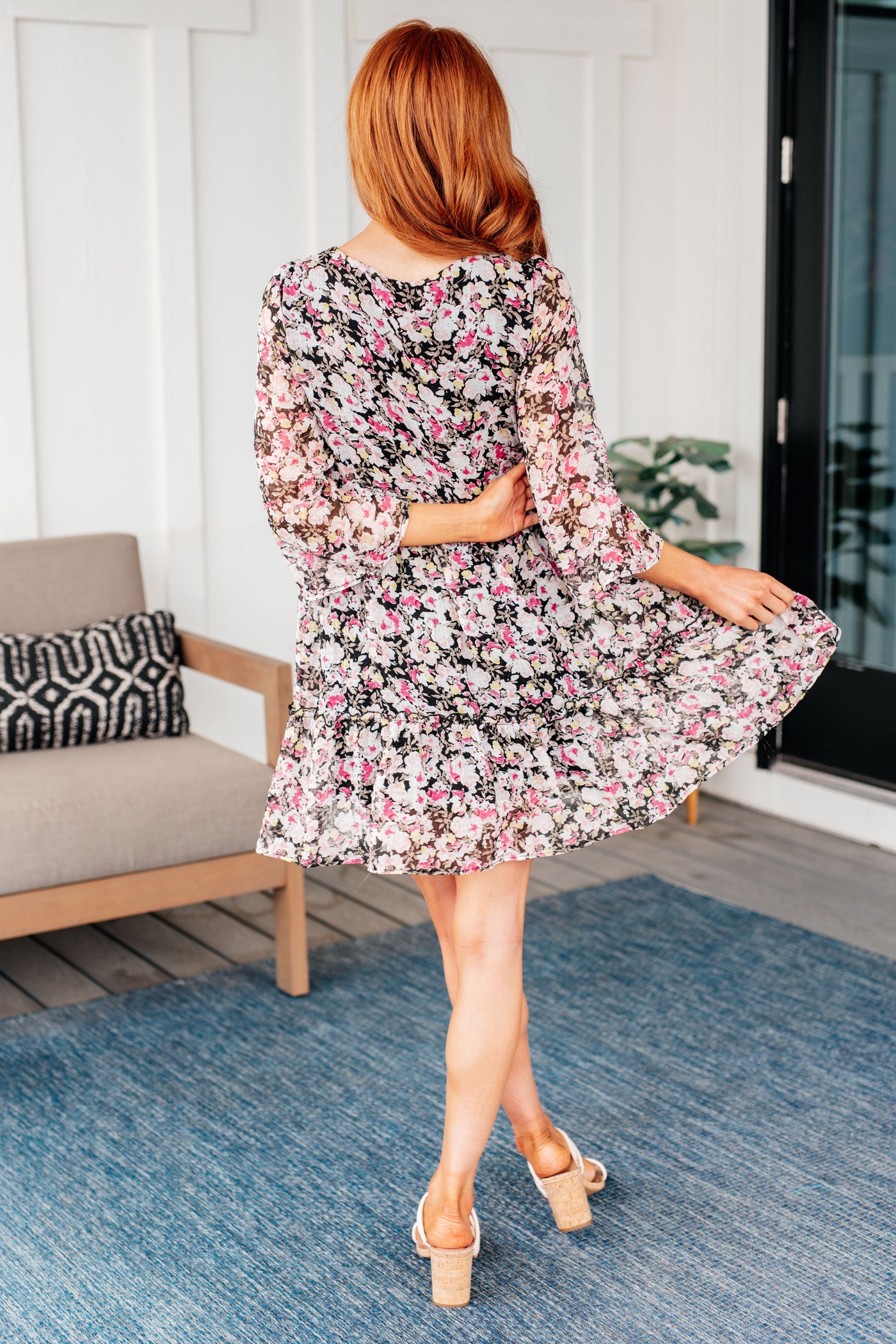 Jennifer Floral Dress|Corner Stone Spa Boutique-Dresses- Corner Stone Spa and Salon Boutique in Stoughton, Wisconsin