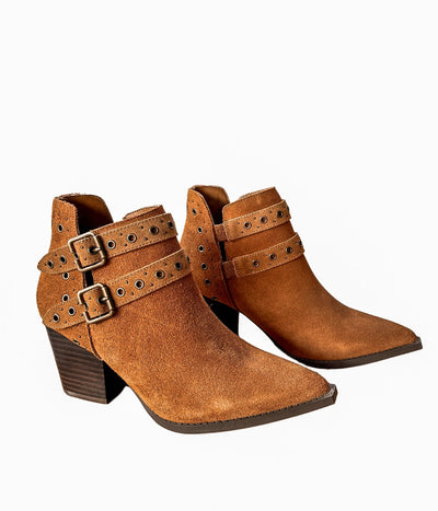 Elsa Leather Ankle Boot in Tan-Shoes- Corner Stone Spa and Salon Boutique in Stoughton, Wisconsin