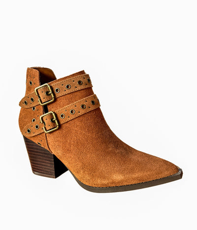 Elsa Leather Ankle Boot in Tan-Shoes- Corner Stone Spa and Salon Boutique in Stoughton, Wisconsin