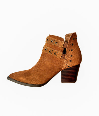 Elsa Leather Ankle Boot in Tan-Shoes- Corner Stone Spa and Salon Boutique in Stoughton, Wisconsin