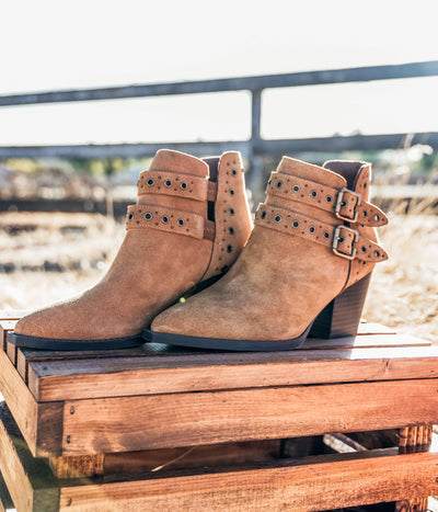 Elsa Leather Ankle Boot in Tan-Shoes- Corner Stone Spa and Salon Boutique in Stoughton, Wisconsin