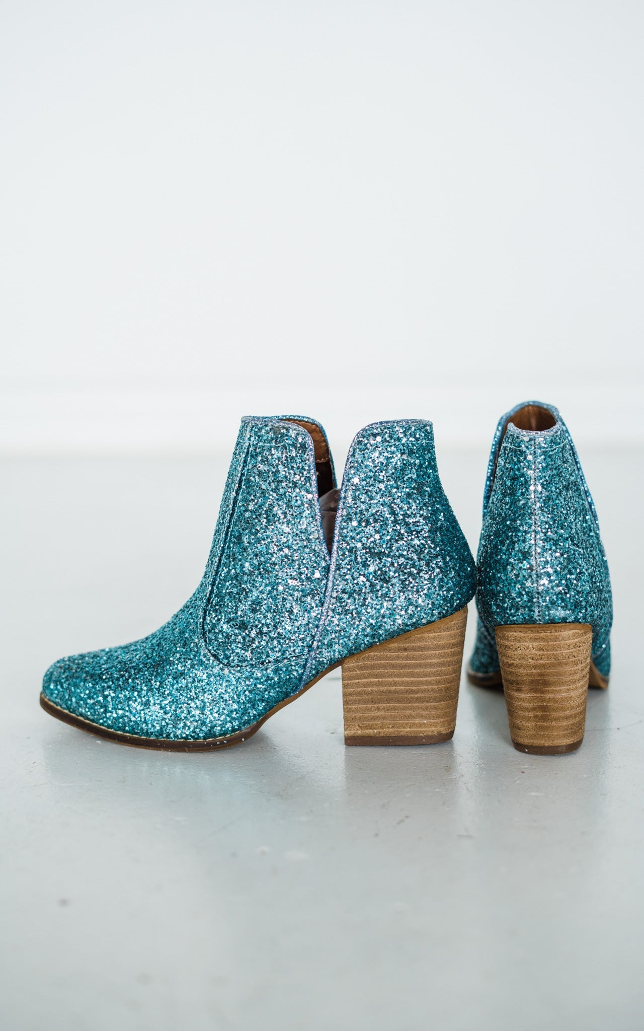 Fiera Booties in Blue-Shoes- Corner Stone Spa and Salon Boutique in Stoughton, Wisconsin