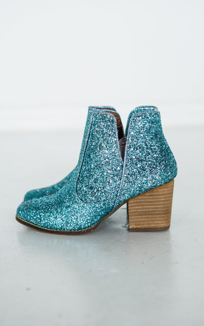 Fiera Booties in Blue-Shoes- Corner Stone Spa and Salon Boutique in Stoughton, Wisconsin