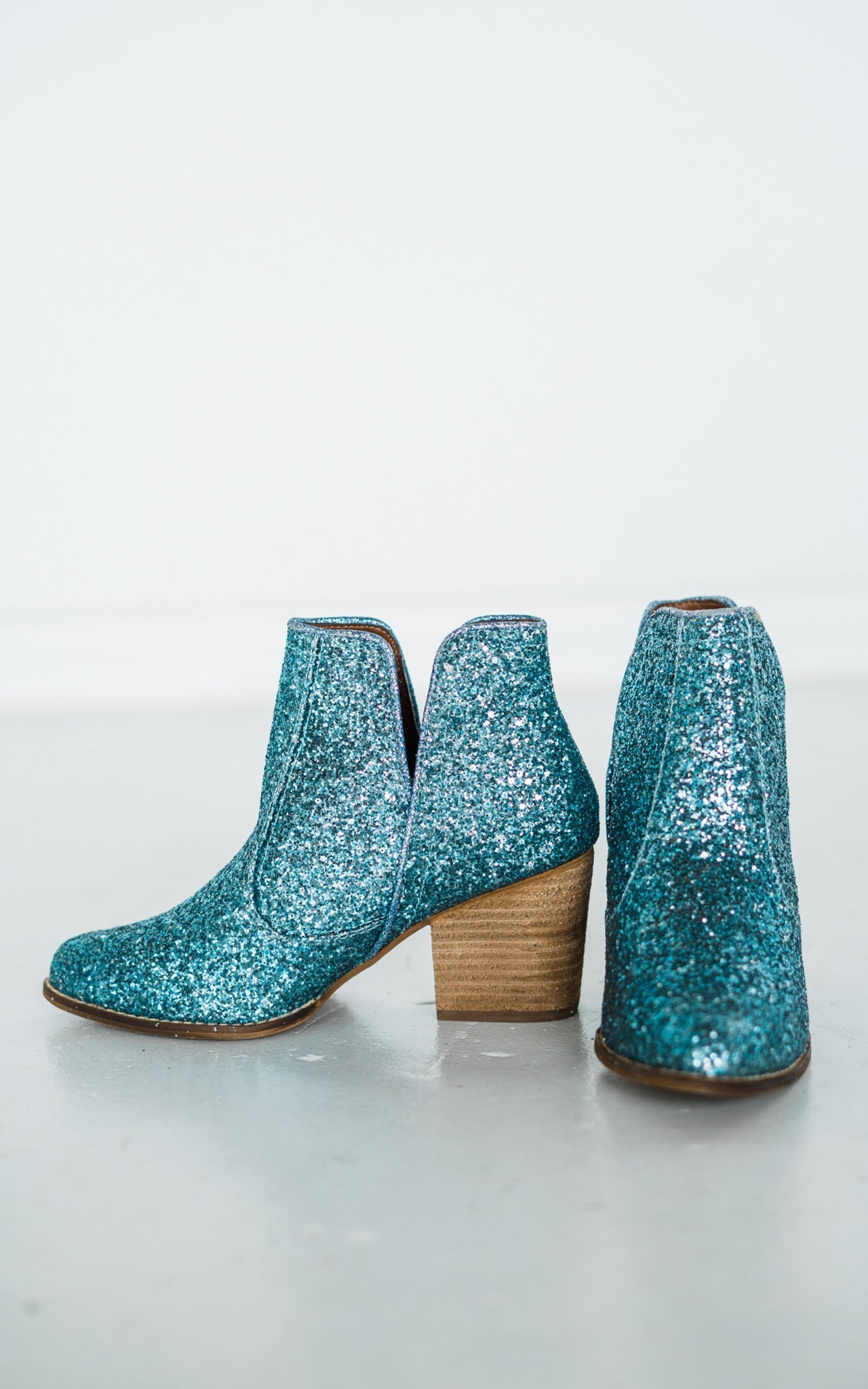 Fiera Booties in Blue-Shoes- Corner Stone Spa and Salon Boutique in Stoughton, Wisconsin