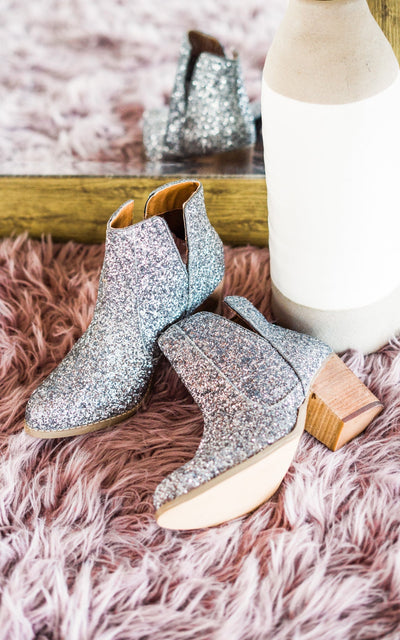 Fiera Booties in Pewter-Shoes- Corner Stone Spa and Salon Boutique in Stoughton, Wisconsin