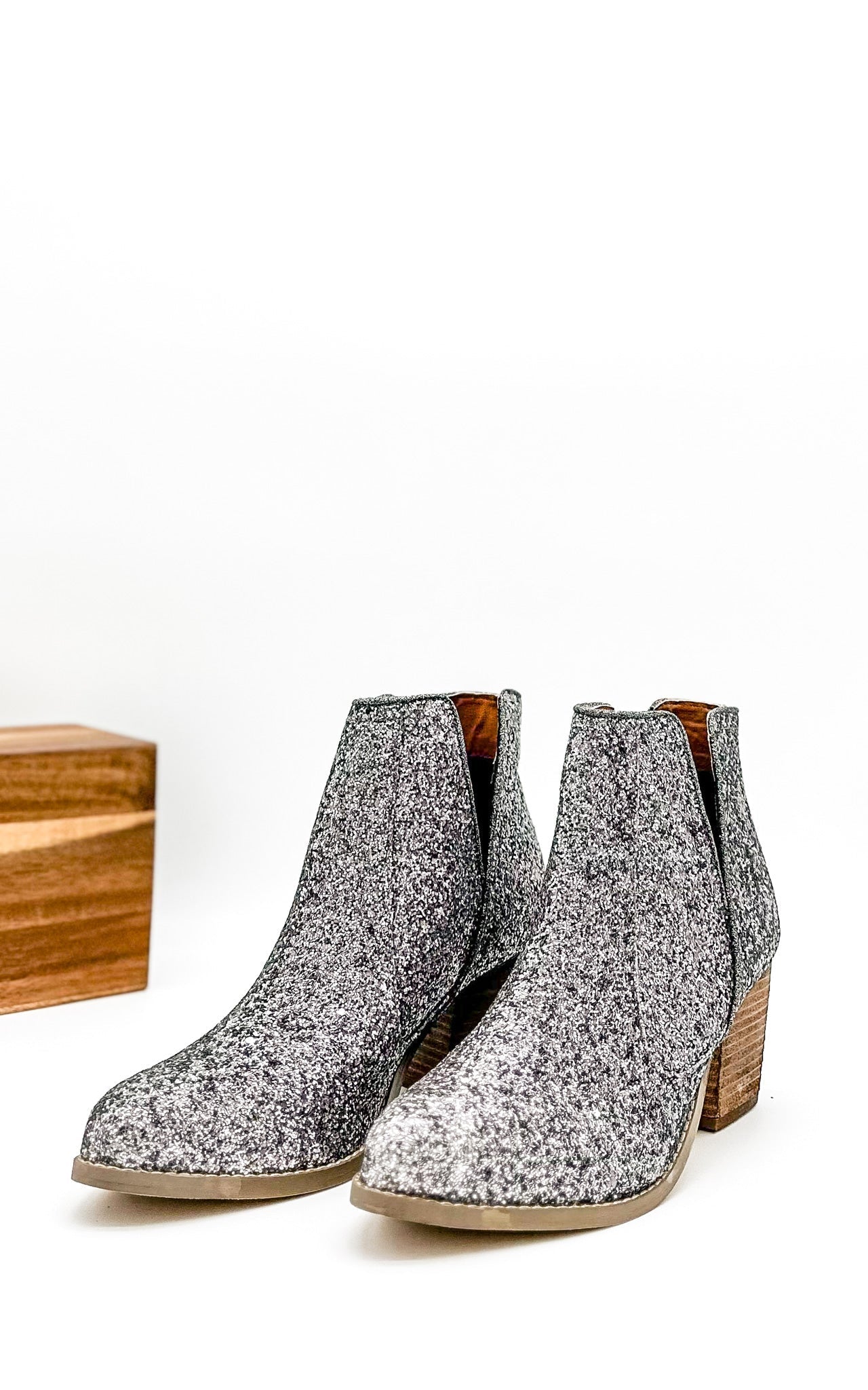 Fiera Booties in Pewter-Shoes- Corner Stone Spa and Salon Boutique in Stoughton, Wisconsin