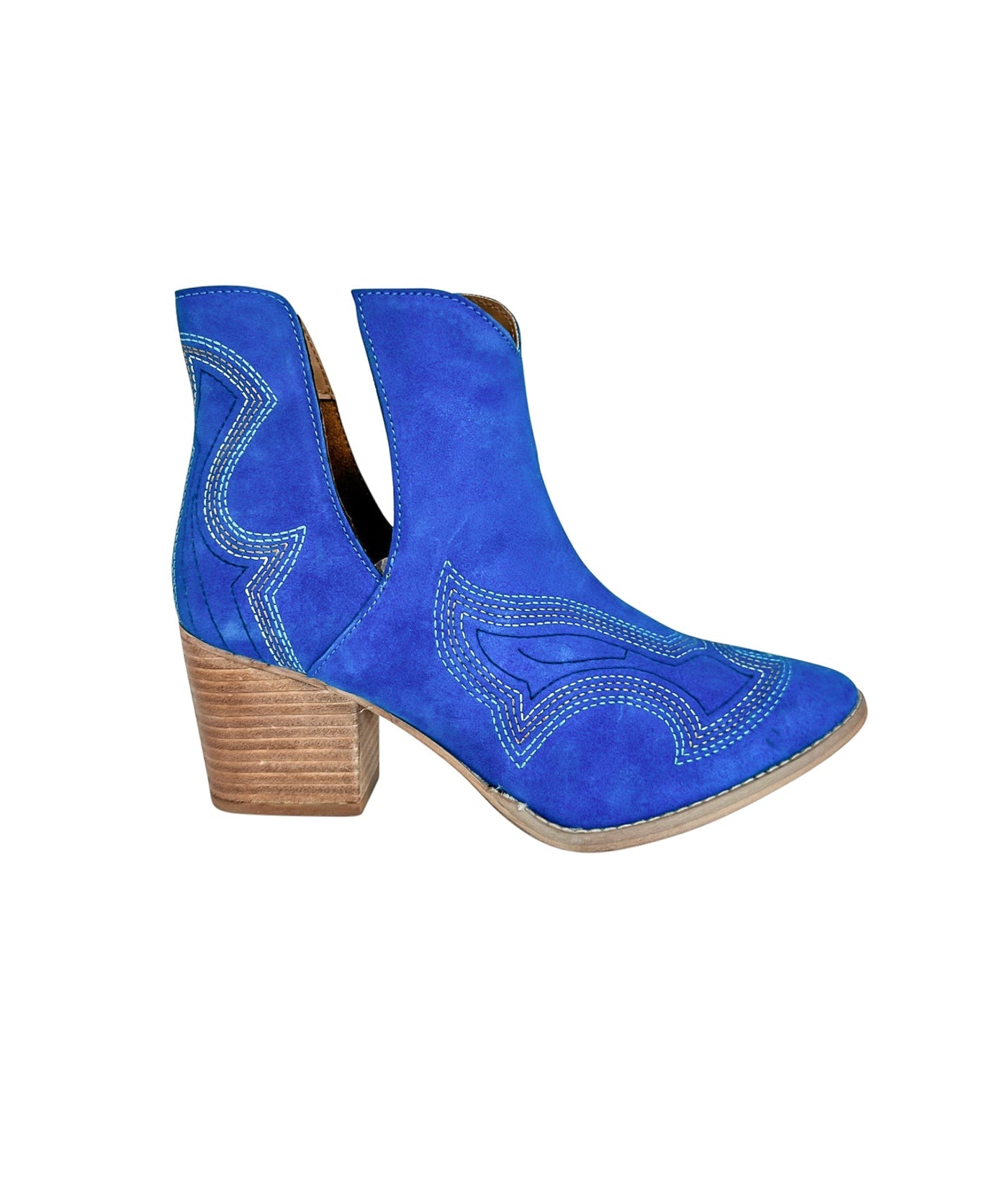 Journee Ankle Boots in Blue|Corner Stone Spa Boutique-Shoes- Corner Stone Spa and Salon Boutique in Stoughton, Wisconsin