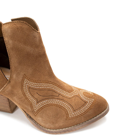 Journee Ankle Boots in Tan|Corner Stone Spa Boutique-Shoes- Corner Stone Spa and Salon Boutique in Stoughton, Wisconsin